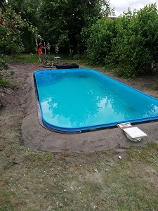 Výkop pro bazén